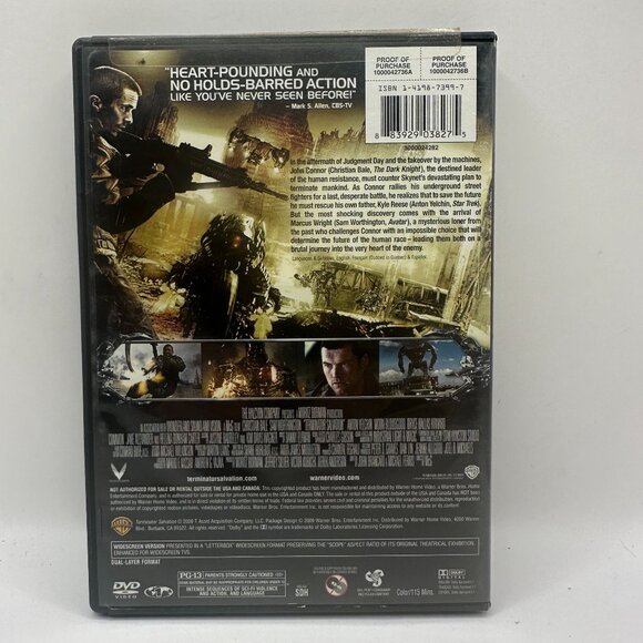 Terminator Salvation Widescreen Edition DVD Christian Bale Action Sci-Fi Movie - Picture 2 of 3